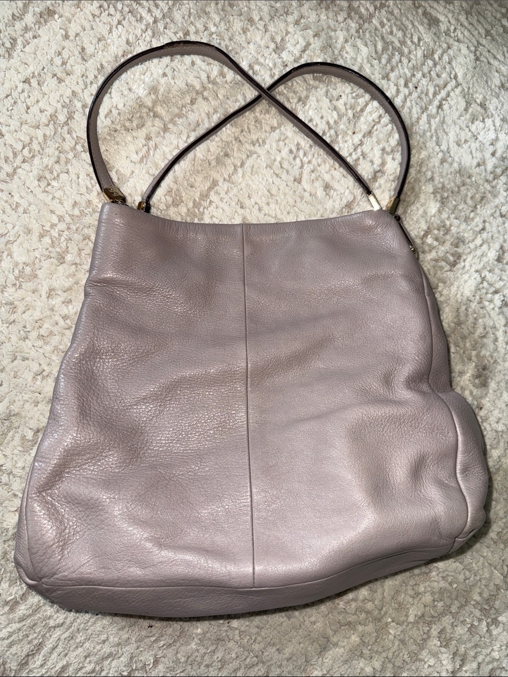 Vintage Coach Bag grey/Dusty Mauve/purple